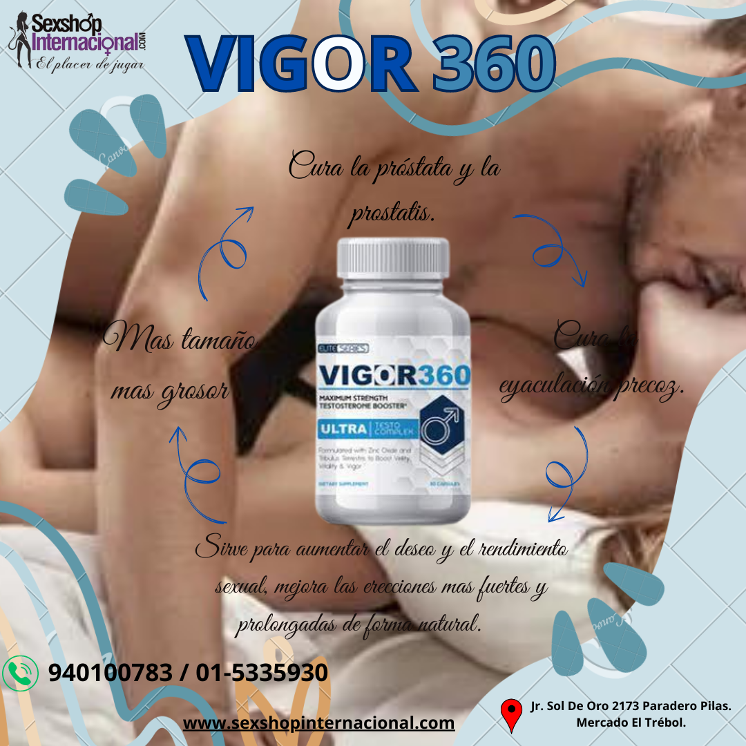 VIGOR 360 RENDIMIENTO Y RESISTENCIA SEXUAL - SEXSHOP PLAZA NORTE.